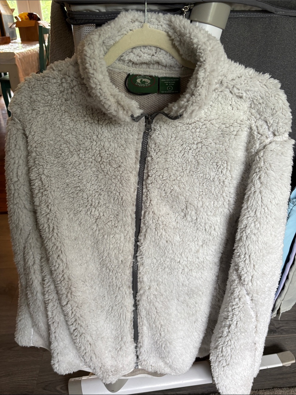 Teddy Fleece Full-Zip Jacket - Cream
